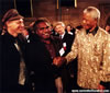 Allan Snyder, Mandawuy Yunupingu and Nelson Mandela